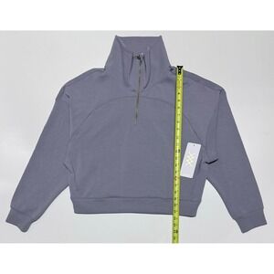Rhone Dreamglow Cropped Quarter Zip Pullover Sweatshirt Purple Size Large 200251